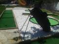 Minigolf en el jardín